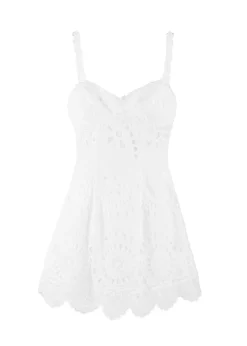 Bloom Mini Dress in White
