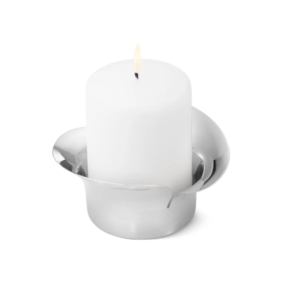 Bloom Pillar Candleholder Steel