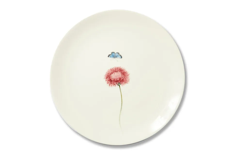 Bloom Silybum Marianum Plate