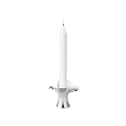 Bloom Taper Candleholder Steel, Set of 2
