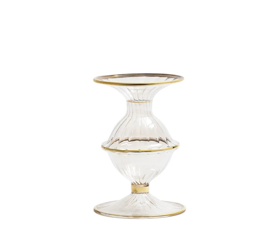 Blossom Candle Holder in Clear