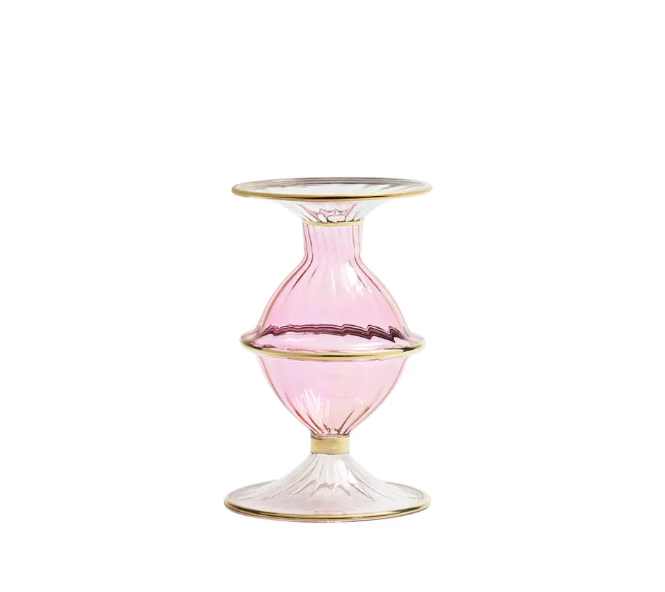 Blossom Candle Holder in Pink