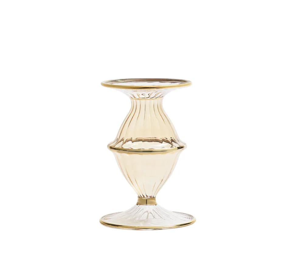 Blossom Candle Holder in Champagne