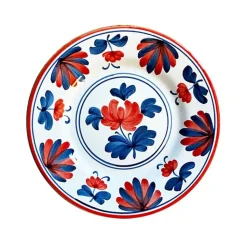 Blossom Dessert Plate Red