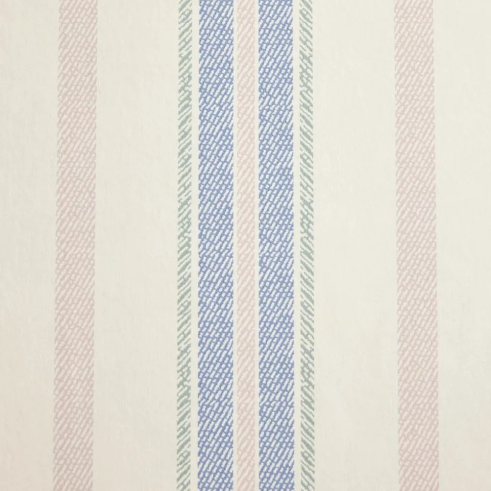 Blue & Blush Halo Stripe Wallpaper