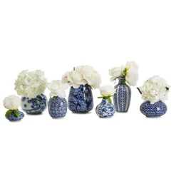 Blue & White Vase, Set of 7