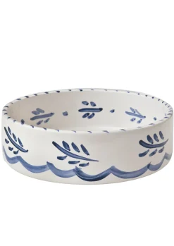 Blue and White Dog Bowl, Large