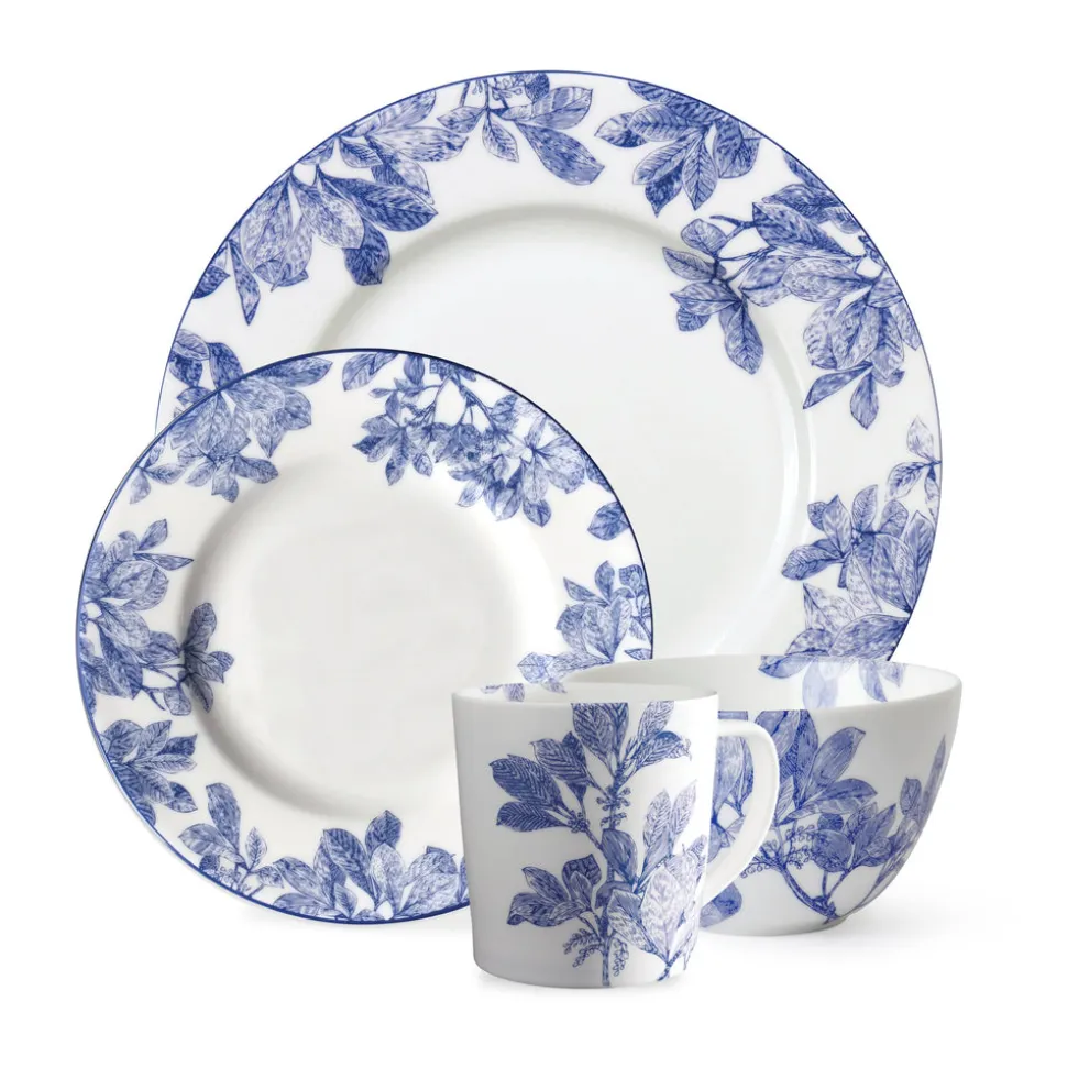 Blue Arbor 4-Piece Place Setting