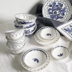 Blue Bird Set of 3, Canapé Dishes
