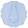 Blue Dotted Air Blue Linen Napkin and Placemat, Set of 2
