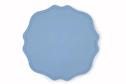 Blue Dotted Blue Linen Placemat, Set of 4