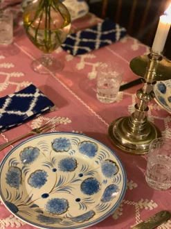 Blue Flower Dinner Plate