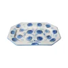 Blue Flower Octagonal Platter