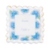 Blue Hydrangeas Name Plate Sugar Cookies, Set of 12