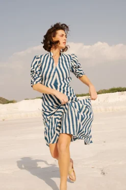 Blue Illusion Dress