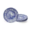 Blue Italian Bread & Butter Plates, Set of 4