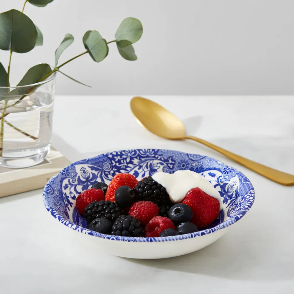 Blue Italian Cereal Bowls, Set of 4