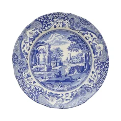 Blue Italian Luncheon Plates, Set of 4