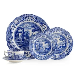 Blue Italian 5-Piece Place Setting