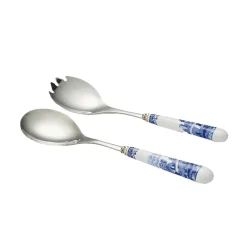 Blue Italian Salad Servers, Set of 2
