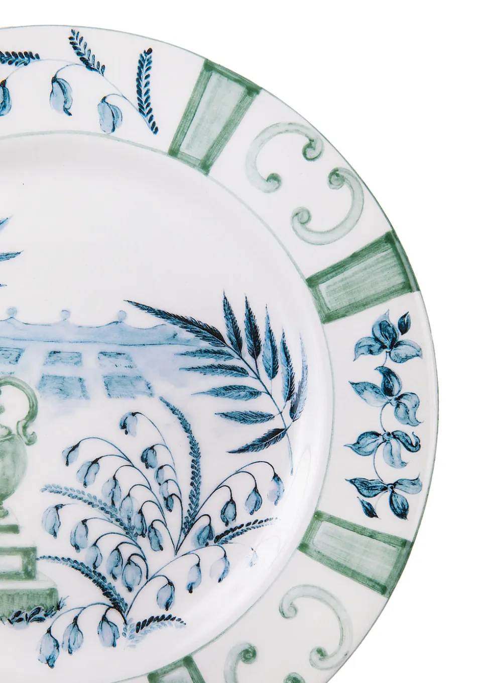 Blue Italian Views Plates Collection, Set of 6