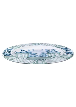 Blue Italian Views Plates Collection, Set of 6