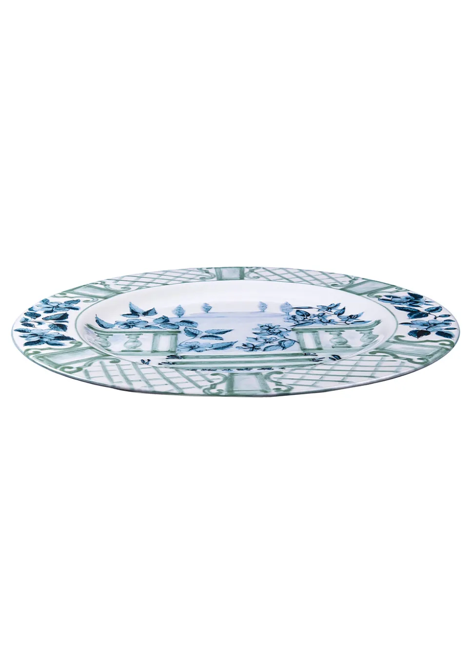 Blue Italian Views Plates Collection, Set of 6