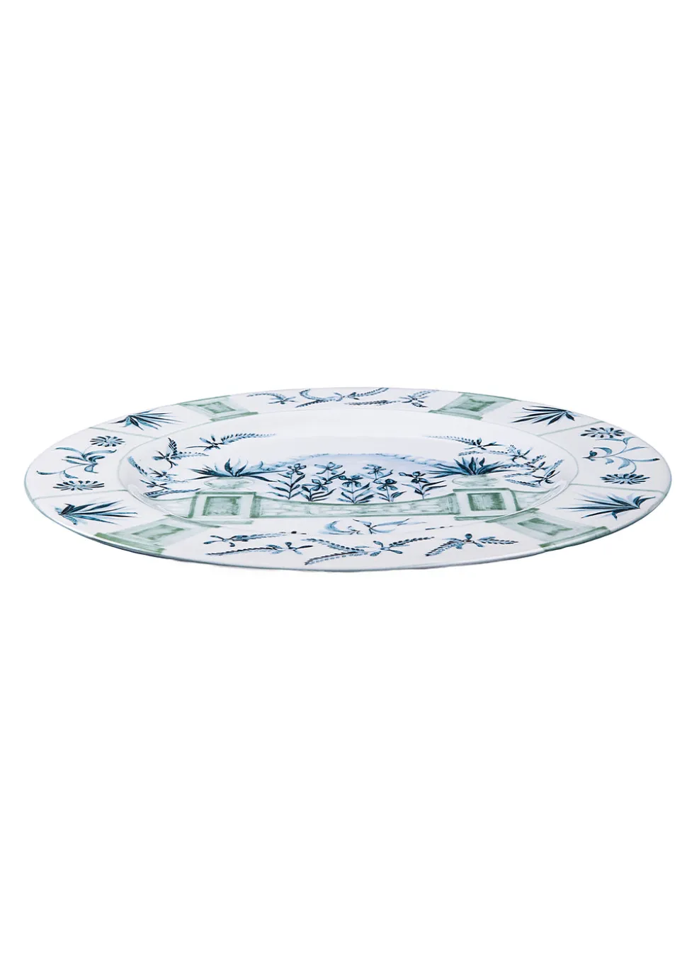 Blue Italian Views Plates Collection, Set of 6