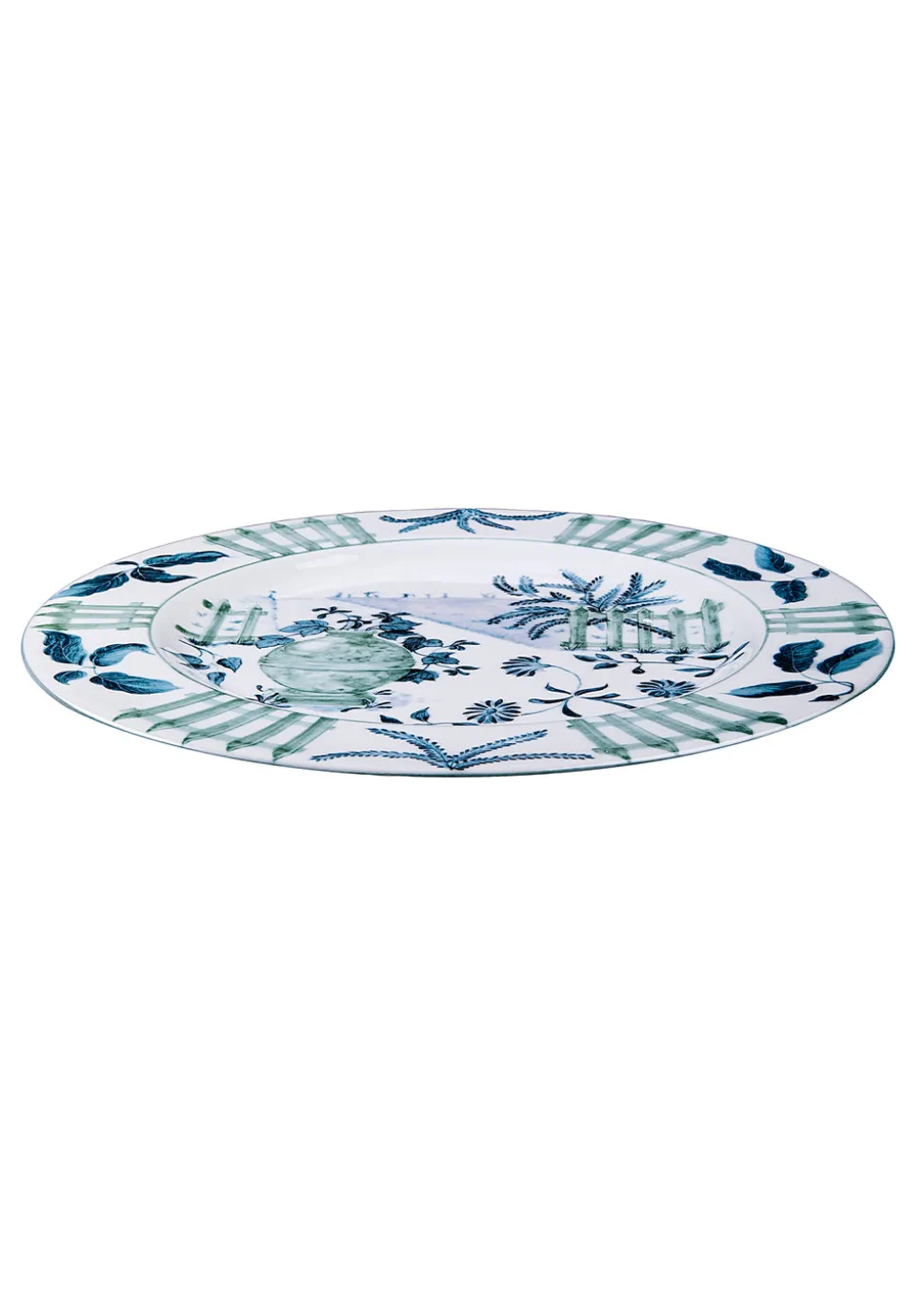 Blue Italian Views Plates Collection, Set of 6