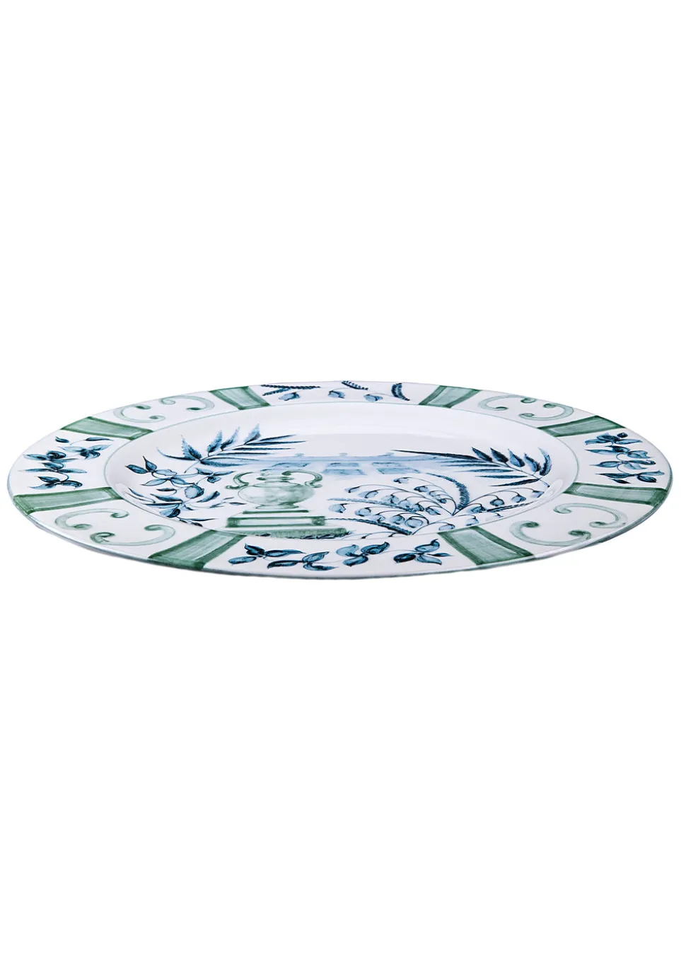 Blue Italian Views Plates Collection, Set of 6
