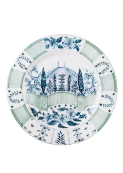 Blue Italian Views Plates Collection, Set of 6