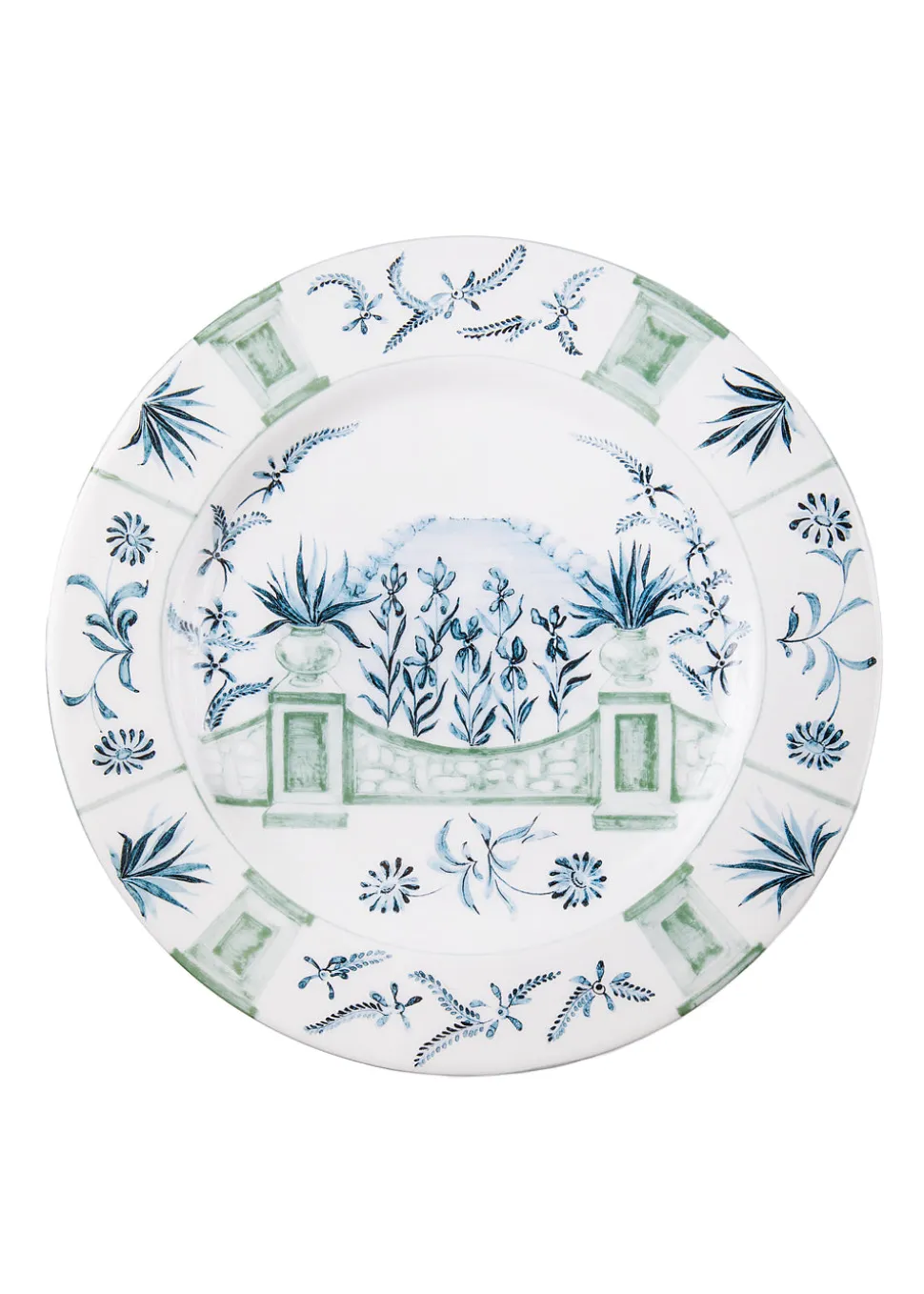 Blue Italian Views Plates Collection, Set of 6