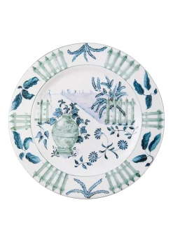 Blue Italian Views Plates Collection, Set of 6