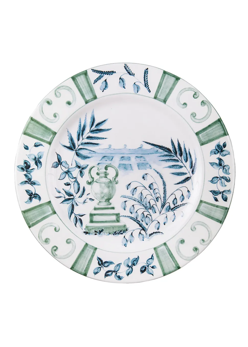Blue Italian Views Plates Collection, Set of 6