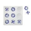 Blue Marble Hand-Crafted Tic-Tac-Toe