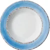 Blue Monkey Soup Plates, Set of 6
