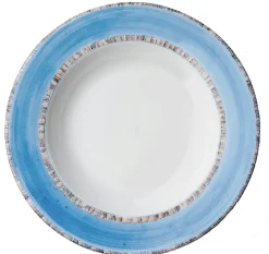 Blue Monkey Soup Plates, Set of 6