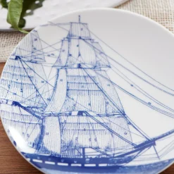 Blue Rigging Canapé Plates Boxed, Set of 4