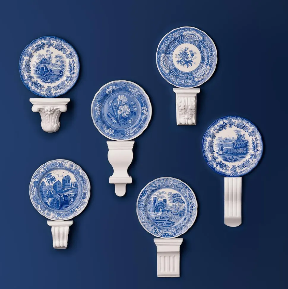 Blue Room Assorted Zoological Plates, Set of 6