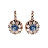 Blue Sapphire And Diamond Earrings