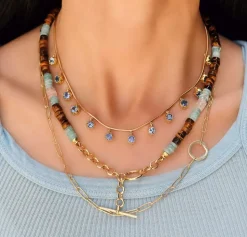 Blue Sapphire Fringe Necklace