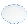 Blue Scalloped Placemat