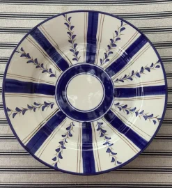 Blue Stripe Dinner Plate