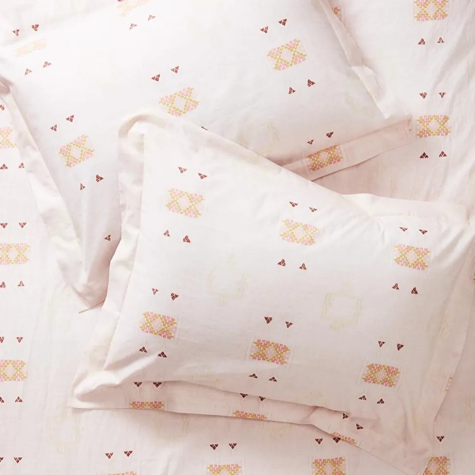 Blush Cactus Silk Pillowcases and Shams