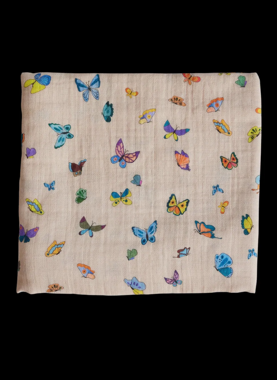 Blush Peach Madame Butterfly Shawl Blanket