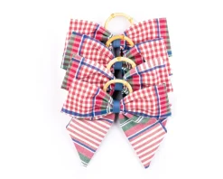 Blush Provence Plaid Napkin Rings in Pink, Set of 4
