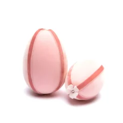 Blush Ribbon Trimmed Egg