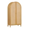 Bondi Cane Assembled Armoire in Honey