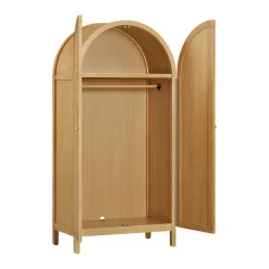 Bondi Cane Assembled Armoire in Honey