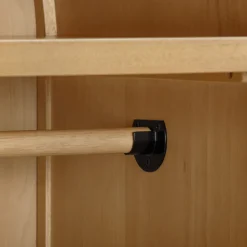 Bondi Cane Assembled Armoire in Honey